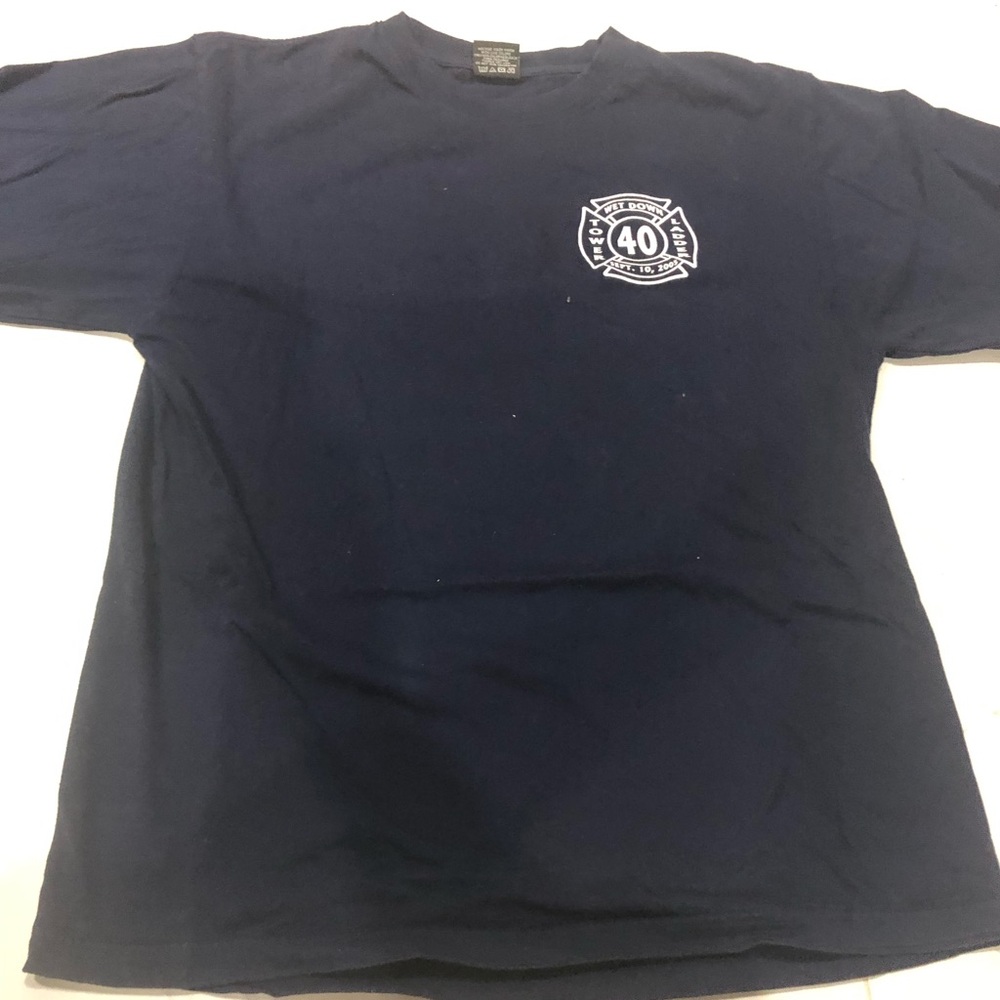 Navy Blue Fire Department T-Shirt
